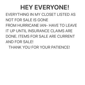 Info - closet lost w/ house from hurricane Ian